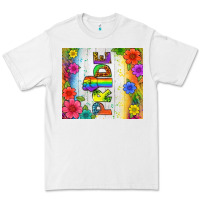White LGBTQ+ Pride With Flower Tumbler Premium Tee - BundleAndBundleShop