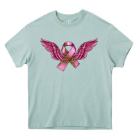 Arona Breast Cancer ribbon with angel wings Heavy Core Tee - FaDigitalArtStudio