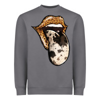 Storm Western Leopard Cowhide Tongue Heavyweight Sweatshirt - Jasminsmagicworld
