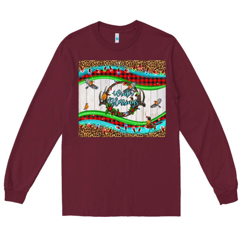 Winter Blessings Leopard Long Sleeve Tee by LillyAllenDesigns | Teevron