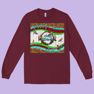 Winter Blessings Leopard Long Sleeve Tee Designed By Lillyallendesigns
