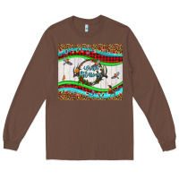 Chestnut winter blessings leopard Long Sleeve Tee - LillyAllenDesigns