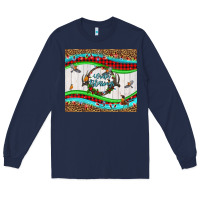 Navy winter blessings leopard Long Sleeve Tee - LillyAllenDesigns