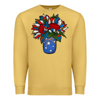 Patriotic Sunflower In A Jar Premium Sweatshirt | Teevron