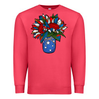 Cardinal Patriotic Sunflower in a Jar Premium Sweatshirt - Jasminsmagicworld