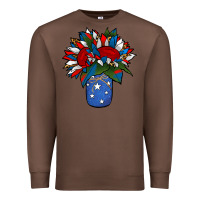 Chestnut Patriotic Sunflower in a Jar Premium Sweatshirt - Jasminsmagicworld