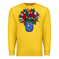 Lemon Patriotic Sunflower in a Jar Premium Sweatshirt - Jasminsmagicworld