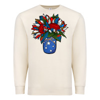 Sandshell Patriotic Sunflower in a Jar Premium Sweatshirt - Jasminsmagicworld