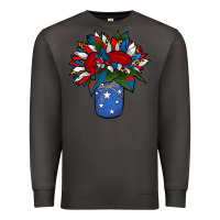 Smoke Patriotic Sunflower in a Jar Premium Sweatshirt - Jasminsmagicworld