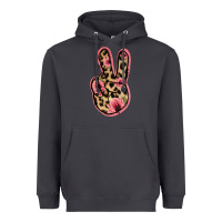 Smoke Floral Leopard Peace Sign Heavyweight Hoodie - Jasminsmagicworld