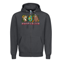 Smoke Happy Easter With Western Eggs And Sunflowers Zipper Hoodie - RanaPortraitStore