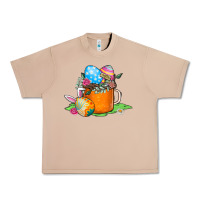Burro Easter Coffee Urban Heavy Tee - CowhideDigitalArt