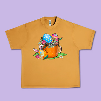Easter Coffee Urban Heavy Tee Designed By Cowhidedigitalart