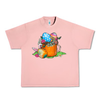 Salmon Easter Coffee Urban Heavy Tee - CowhideDigitalArt