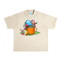 Sandshell Easter Coffee Urban Heavy Tee - CowhideDigitalArt