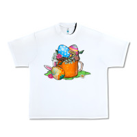 White Easter Coffee Urban Heavy Tee - CowhideDigitalArt