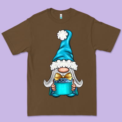 Winter Gnome With Gift Premium Tee Designed By Bundleandbundleshop