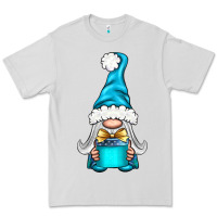 Dove Grey winter gnome with gift Premium Tee - BundleAndBundleShop