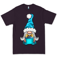Plum winter gnome with gift Premium Tee - BundleAndBundleShop