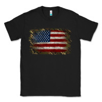 Black Camouflage Usa Flag Background Classic Tee - Jasminsmagicworld