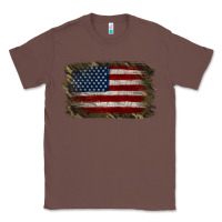 Chestnut Camouflage Usa Flag Background Classic Tee - Jasminsmagicworld