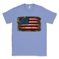 Colony Blue Camouflage Usa Flag Background Classic Tee - Jasminsmagicworld