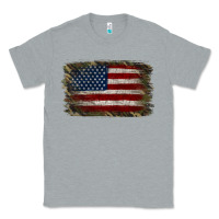 Heather Grey Camouflage Usa Flag Background Classic Tee - Jasminsmagicworld