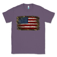 Lavender Camouflage Usa Flag Background Classic Tee - Jasminsmagicworld