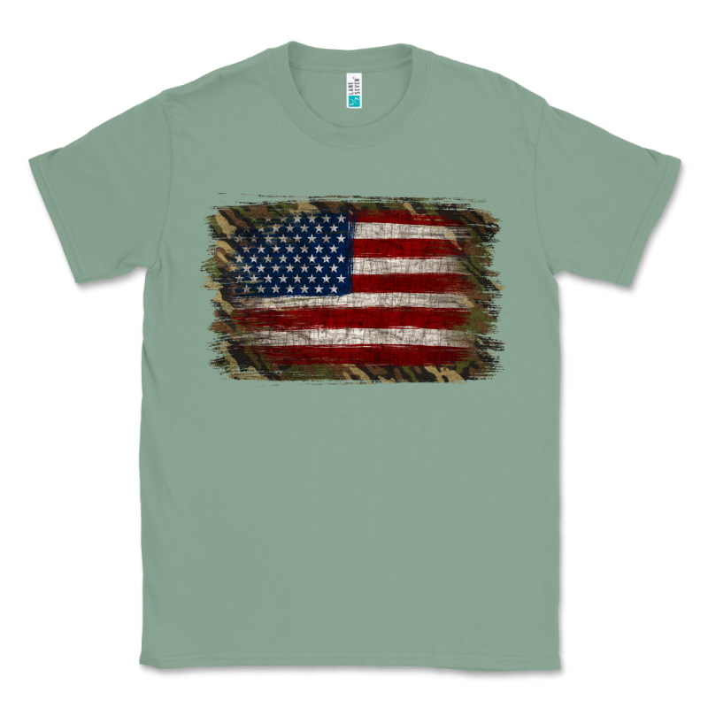 Camouflage Usa Flag Background Classic Tee by Jasminsmagicworld | Teevron