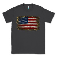 Smoke Camouflage Usa Flag Background Classic Tee - Jasminsmagicworld
