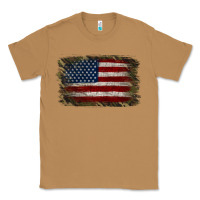 Toasted Coconut Camouflage Usa Flag Background Classic Tee - Jasminsmagicworld