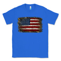 True Royal Camouflage Usa Flag Background Classic Tee - Jasminsmagicworld