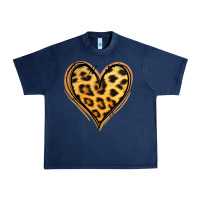 Navy gold glitter leopard heart Urban Heavy Tee - Jasminsmagicworld