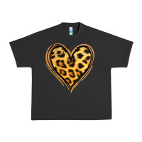 Pigment Black gold glitter leopard heart Urban Heavy Tee - Jasminsmagicworld