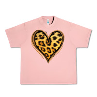Salmon gold glitter leopard heart Urban Heavy Tee - Jasminsmagicworld