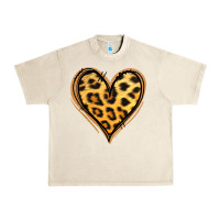 Sandshell gold glitter leopard heart Urban Heavy Tee - Jasminsmagicworld