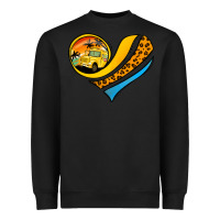 Black Bus Driver Off Duty Heart Heavyweight Sweatshirt - Jasminsmagicworld