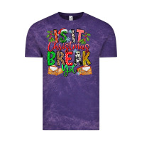 Cloud Purple Is It Christmas Break Yet Vintage Tee - CowhideDigitalArt