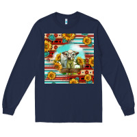 Navy Charolais Calf Gemstone Long Sleeve Tee - LillyAllenDesigns