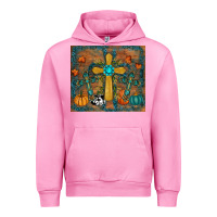 Fuchsia Pink fall cross tumbler Urban Hoodie - RanaPortraitStore