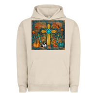 Pigment French Oak fall cross tumbler Urban Hoodie - RanaPortraitStore