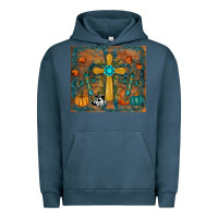Pigment Midnight Navy fall cross tumbler Urban Hoodie - RanaPortraitStore