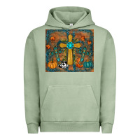 Pigment Oil Green fall cross tumbler Urban Hoodie - RanaPortraitStore