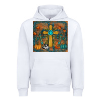 White fall cross tumbler Urban Hoodie - RanaPortraitStore