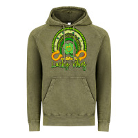 Vintage Olive lucky vibes Vintage Hoodie - Artiststas