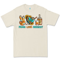 Bone Peace Love Whiskey Premium Tee - BundleAndBundleShop