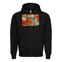 Black christmas serape sunflower background Zipper Hoodie - Jasminsmagicworld