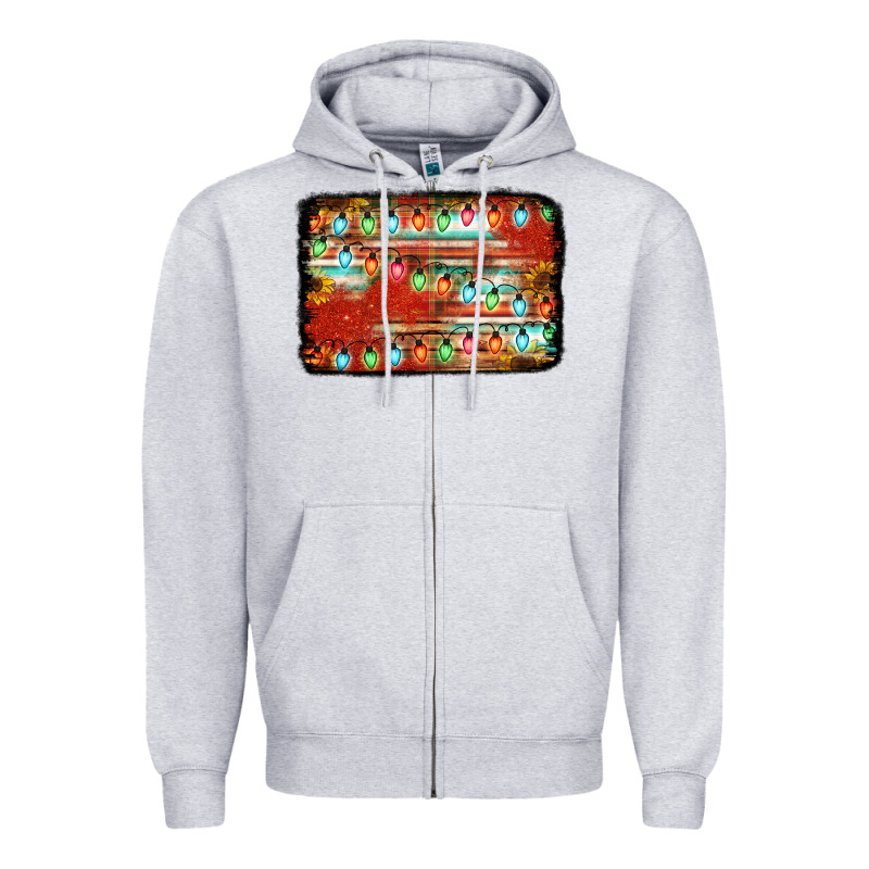 Christmas Serape Sunflower Background Zipper Hoodie by Jasminsmagicworld | Teevron