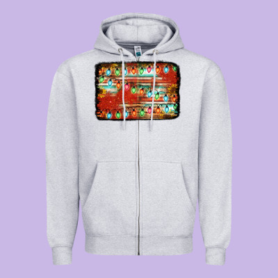 Christmas Serape Sunflower Background Zipper Hoodie Designed By Jasminsmagicworld