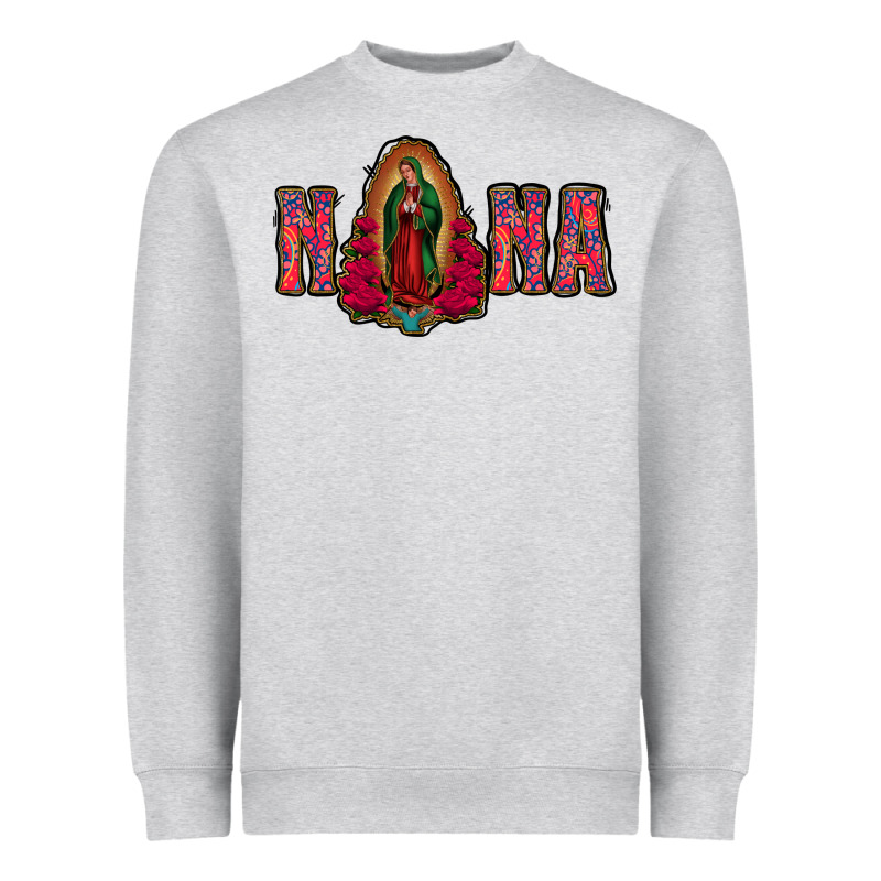 Nana Lady Of Guadalupe Heavyweight Sweatshirt by Jasminsmagicworld | Teevron